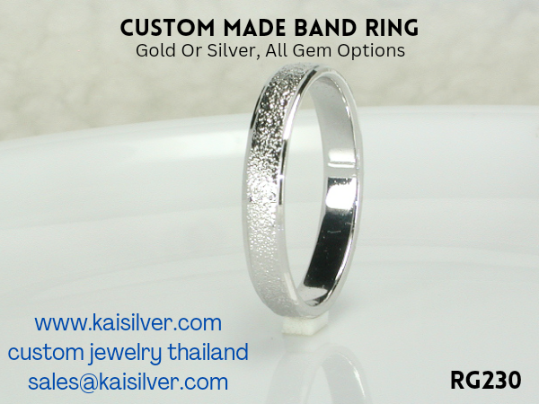 gold or silver band custom 